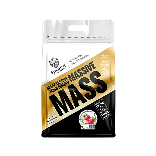 Massive Mass 3,5kg – Super High Calorie Gainer | Strawberry Milkshake