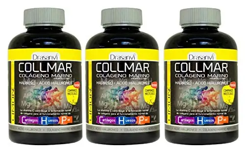 Collmar masticable Limon - Colageno marino hidrolizado 180 comp. (Pack 3 u.)