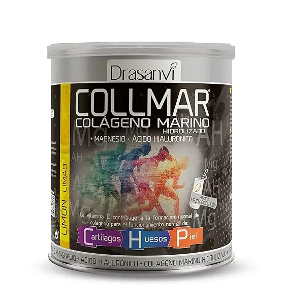 DRASANVI COLLMAR - COLÁGENO Marino + MAGNESIO + Vitamina C + Ácido hialurónico - Sabor VAINILLA - 300g